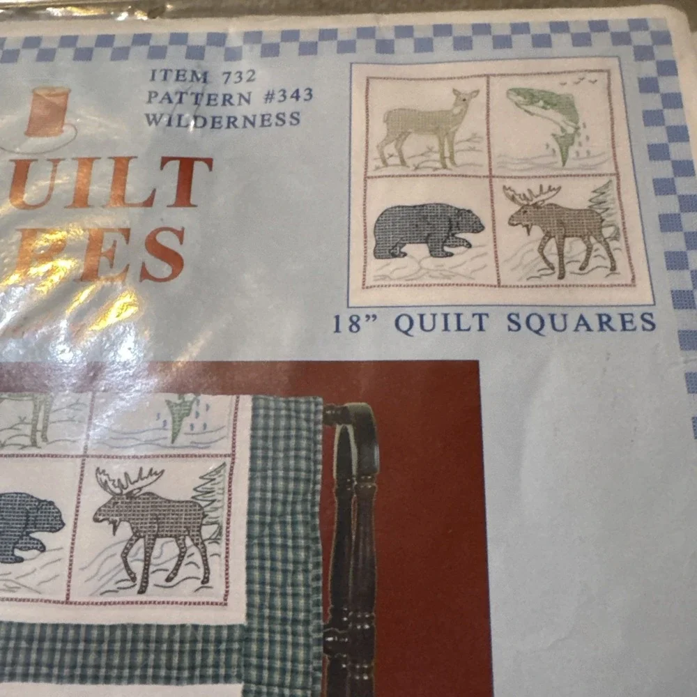 Jack Dempsey Needle Art Item 732 #343 Wilderness Quilt Squares